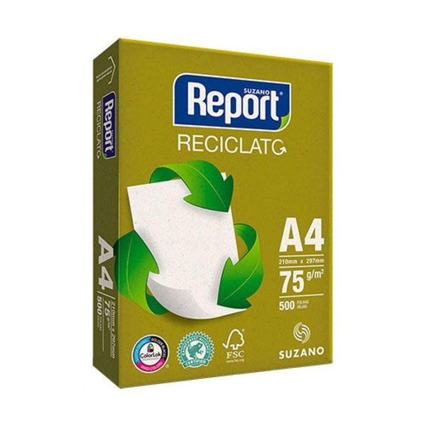 Papel A4 reciclado Report